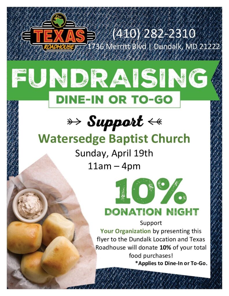 Texas Roadhouse Fundraiser